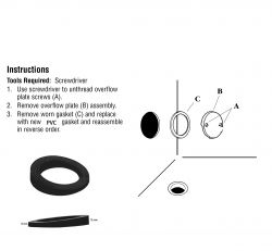 PSP0040 Tub Overflow Washer